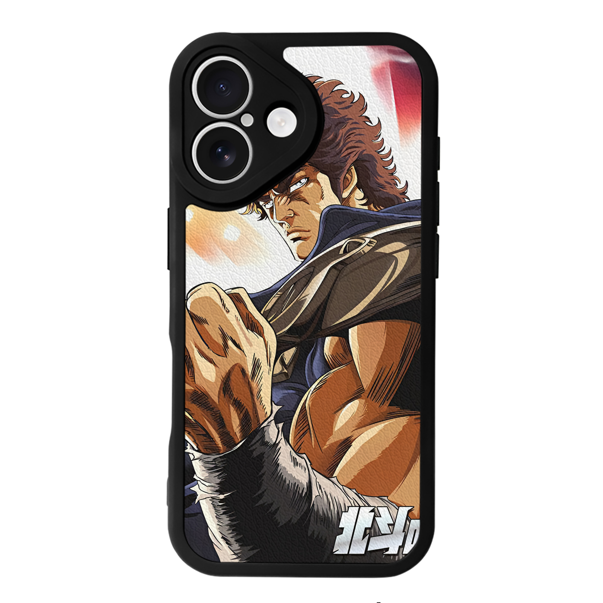 （画像用） 北斗の拳 Fist of the North Star 【iPhone 16シリーズ対応】シリコンスマホケース（レザー調） 材質：シリコン
